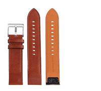 ERAKAFZTTK 20mm 22mm 26mm Quick Fit Leather Strap Fit For Garmin Fenix 7X 7 Solar 6X 6 Pro 5X Plus/EPIX/MARQ/Mk2 Mk2i Watch Band Bracelet Acces(Brown SK,22mm)