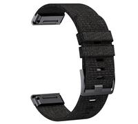 ERAKAFZTTK 22 26MM Jacquard Nylon Watchband Strap Fit For Garmin Fenix 7/7Pro/7X/6X/6 Pro/5X/5 Plus/6/Epix/Instinct Replaceable Wristband(Black,22mm)