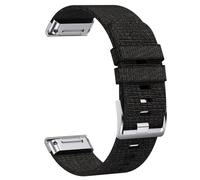 ERAKAFZTTK 22 26MM Jacquard Nylon Watchband Strap Fit For Garmin Fenix 7/7Pro/7X/6X/6 Pro/5X/5 Plus/6/Epix/Instinct Replaceable Wristband(Black2,26mm)