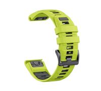 ERAKAFZTTK 22mm 26mm Sport Strap Fit For Garmin Fenix 8 47mm 51mm Epix Pro/Enduro 3 7X 7 6X 6 Strap Replacement Bracel(Green black,22mm)
