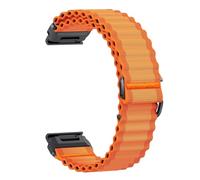 ERAKAFZTTK 22mm 26mm Woven Nylon Band Fit For Garmin Fenix E 8 47mm 51mm 7 7X 6 6X 5 5X Plus/Enduro 3/Epix Pro Gen 2 Strap Bracelet(Orange,22mm)
