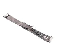 ERAKAFZTTK 22mm Solid Curved End Stainless Steel Silver Watch Band Strap Luxury Bracelets Fit For Seiko SKX007 009