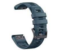 ERAKAFZTTK 26mm 22mm Two Tone Silicone Strap Fit For Garmin Fenix E 8 7X 7 6 6X/Epix Pro Gen 2 51mm 47mm/Tactix Watch Band Accessories(Navy blue,26mm)