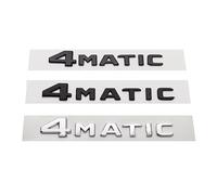 ERAKAFZTTK 3D ABS Car Letters Rear Trunk 4Matic Logo Emblem Stickers Badge Fit For Mercedes ML 320 C300 GLK 220 E350 R350 GLA GLC 300 250(Silver)