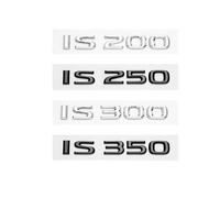 ERAKAFZTTK 3D Chrome Glossy Black ABS Letters IS200 IS250 IS300 IS350 IS300h IS200t HYBRID Emblem Fit For Lexus Car Trunk Logo Badge Sticker(Silver,IS 200)