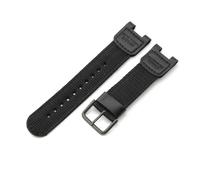 ERAKAFZTTK Army Green Black Concave Interface Watchband Fit For Casio Watchband SGW-100 Sgw100 Steel Buckle Anti-Allergy Replace Watch Strap(Black-Black-K7)