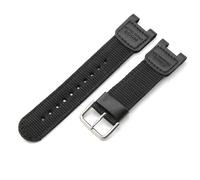 ERAKAFZTTK Army Green Black Concave Interface Watchband Fit For Casio Watchband SGW-100 Sgw100 Steel Buckle Anti-Allergy Replace Watch Strap(Black-Steel-K7)