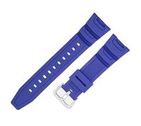 ERAKAFZTTK Comfortable Waterproof Resin Rubber Watchband Fit For Casio SGW-100 Series Anti-Allergy Multicolor Men's Watch Strap(Sky blue-Steel-K5)