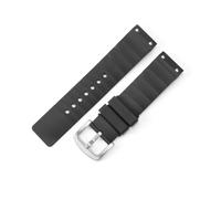 ERAKAFZTTK Durable Silicone Watch Strap Fit For Cartier Santos Sandoz Solid Steel Buckle And Flat Interface Design 23mm Unisex Rubber Wristband(Black-Steel-K2)