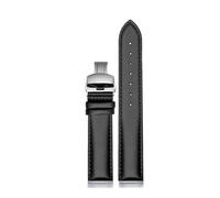 ERAKAFZTTK First Layer Calfskin Strap Quick Release 16mm 18mm 20mm Fit For Samsung Galaxy Watch, Garmin Fit For FIYTA Men And Women Watch Band(Black sk,16mm)