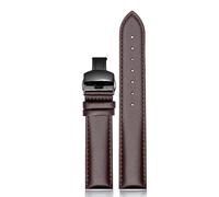 ERAKAFZTTK First Layer Calfskin Strap Quick Release 16mm 18mm 20mm Fit For Samsung Galaxy Watch, Garmin Fit For FIYTA Men And Women Watch Band(Brown bk,20mm)