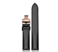 ERAKAFZTTK First Layer Calfskin Strap Quick Release 16mm 18mm 20mm Fit For Samsung Galaxy Watch, Garmin Fit For FIYTA Men And Women Watch Band(Black rk,16mm)