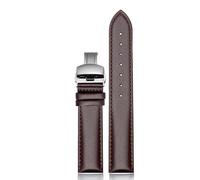 ERAKAFZTTK First Layer Calfskin Strap Quick Release 16mm 18mm 20mm Fit For Samsung Galaxy Watch, Garmin Fit For FIYTA Men And Women Watch Band(Brown sk,20mm)