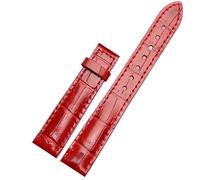 ERAKAFZTTK Genuine Leather Watch Strap Fit For Casio Sheen Series She-50a0/5018 5012 5023 Women's Watch Band Folding Buckle 16mm Watch Strap(Red-None,16mm)