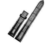 ERAKAFZTTK Genuine Leather Watch Strap Fit For Casio Sheen Series She-50a0/5018 5012 5023 Women's Watch Band Folding Buckle 16mm Watch Strap(Black-None,16mm)