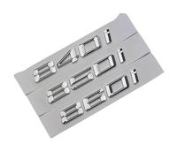 ERAKAFZTTK Glossy Black Chrome Car Trunk Letters Sticker Decal Fit For BMW 8 Series E31 G15 840i 850i 860i Emblem Logo Auto Style Accessories(Chrome,840i)