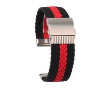 ERAKAFZTTK High Elastic Nylon Watchband Fit For Casio DW5600 GW-5000 GW-M5610 GA2100 GA-2100 DW-5600 GM2100 Fashion Fabric Watch Strap Bracelet(Red Black)
