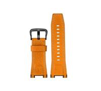 ERAKAFZTTK Suitable Fit For Casio GST-S130/S110/S120/W130l/B100/W300 Leather Nylon Men's Watch Band(P01-Yellow bai-BK-K5)