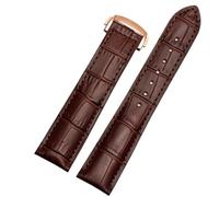 ERAKAFZTTK Watch Strap Fit For Omega Speedmaster Butterfly Flying Strap Rado Diamond Master Crystal Gem Series Watch Band Black 20mm(Brown-rose gold,22mm)