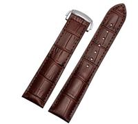 ERAKAFZTTK Watch Strap Fit For Omega Speedmaster Butterfly Flying Strap Rado Diamond Master Crystal Gem Series Watch Band Black 20mm(Brown-steel,20mm)