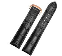 ERAKAFZTTK Watch Strap Fit For Omega Speedmaster Butterfly Flying Strap Rado Diamond Master Crystal Gem Series Watch Band Black 20mm(Black-rose gold,18mm)