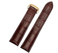 ERAKAFZTTK Watch Strap Fit For Omega Speedmaster Butterfly Flying Strap Rado Diamond Master Crystal Gem Series Watch Band Black 20mm(Brown-Gold,20mm)