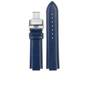 ERAKAFZTTK Watchband Fit For Casio Edifice Ocean Heart Farm Oak EFB-680D-2A ECB-10D Leather Watch Strap 24mm(Blue-Steel-B1,12x24mm)