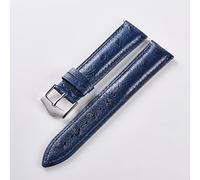 ERAKAFZTTK Watchband Fit For Samsung Galaxy Watch Double-sided Leather Strap Waterproof Calfskin Soft 22mm Watch Band(Navy blue,22mm)