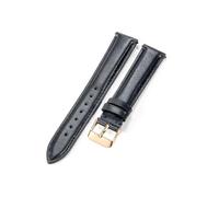 ERAKAFZTTK Women's Comfortable Soft Watchband Fit For Casio Fit For Longines Universal Leather Watch Strap(Dark blue-Rose-K1)