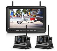 eRapta 2 Magnetic Wireless Reversing Camera Kit 7” IPS Monitor, 1-Min DIY Installation,1080P, 9600mAh Rechargeable Camera System Lower Consumption for for Car Van Truck
