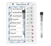 Erasable Appointment Board - Daily Plan for Children, Rewritable Task Planner and Task Manager | Reusable Whiteboard Checklist Board for Self-Discipline of Children and the Family