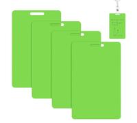 Erasable Badge - 4 Pieces Vertical Mini Whiteboard | Pocket-Sized Erasable Notepad | Reusable Badge Clip with Pen for Nurse Doctor Teacher Student Assistant Manager Office Hotel School