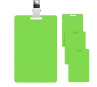 Erasable Badge-Note, 4pc Mini Erasable Whiteboard For ID Badges, Reusable Silicone Badge-Notepad, Portable Pocket-Sized Vertical Memo Whiteboard, Badges Message Notes, For Nurses Doctors Teachers
