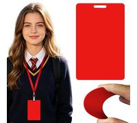 Erasable Badge-Note, Colorful Mini Erasable Whiteboard for ID Badges, Reusable Silicone Badge-Notepad, Pocket-Sized Vertical Memo Whiteboard, Badges Message Notes for Nurses Doctors Teachers
