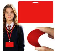 Erasable Badge-Note, Colorful Mini Erasable Whiteboard for ID Badges, Reusable Silicone Badge-Notepad, Pocket-Sized Vertical Memo Whiteboard, Badges Message Notes for Nurses Doctors Teachers