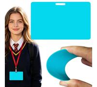 Erasable Badge-Note, Colorful Mini Erasable Whiteboard for ID Badges, Reusable Silicone Badge-Notepad, Pocket-Sized Vertical Memo Whiteboard, Badges Message Notes for Nurses Doctors Teachers