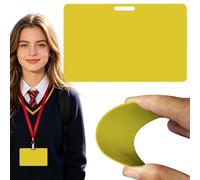 Erasable Badge-Note, Colorful Mini Erasable Whiteboard for ID Badges, Reusable Silicone Badge-Notepad, Pocket-Sized Vertical Memo Whiteboard, Badges Message Notes for Nurses Doctors Teachers