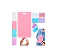 Erasable Badge Note,Reusable Silicone Vertical Erasable Badge Note,Portable ErasableBadge Buddy - Ballpoint Pen Write&Alcohol Wipeable Notepad,Lightweight ID Card Badges Reel Notepad for Nurses Doctor