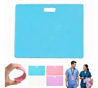 Erasable Badge Note, Reusable Silicone Vertical Horizontal Badge Buddy Notepad, Ballpoint Pen Write and Alcohol Wipeable, Lightweight ID Card Badges Reel Sticky Notes for Nurses Doctors