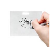 Erasable Badge Notepad,Lightweight Erasable Rewritable Notebook | Dry Erase Badge Notepad | for Name Business Credit Employee Membership Loyalty School Work Access Printing