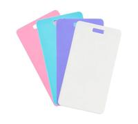 Erasable Badge Notes Pack of 4 - Mini Vertical Pocket Whiteboard ID Insert | Reusable Memo Writing Board | Portable Name Tag Display for Office, School, Hospital