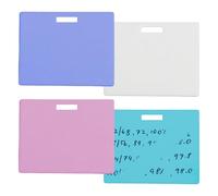 Erasable Badge notespad | 4Pcs Mini Reusable Horizontal Whiteboard | Pocket Sized Badge Sticky Notes | Portable Writable Clipboard for Nurses, Teachers, Students, School, Hospital, Indoor, Outdoor