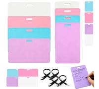 Erasable Badge Sticky Notes, Erasable Badge Note, Reusable Silicone Notepad, Mini Whiteboard for ID, Vertical and Horizontal Pads for Quick Reminders During Daily Shifts ((All B)