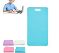 Erasable Badge Sticky Notes, Erasable Badge Note, Reusable Silicone Vertical Horizontal Badges Buddy, Lightweight ID Card Badges Reel Notepad for Nurses Doctor (Vertical-Blue)