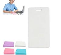 Erasable Badge Sticky Notes, Erasable Badge Note, Reusable Silicone Vertical Horizontal Badges Buddy, Lightweight ID Card Badges Reel Notepad for Nurses Doctor (Vertical-White)