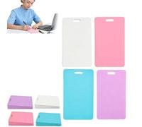 Erasable Badge Sticky Notes, Erasable Badge Note, Reusable Silicone Vertical Horizontal Badges Buddy, Lightweight ID Card Badges Reel Notepad for Nurses Doctor (Vertical-4PCS)
