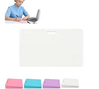 Erasable Badge Sticky Notes, Erasable Badge Note, Reusable Silicone Vertical Horizontal Badges Buddy, Lightweight ID Card Badges Reel Notepad for Nurses Doctor (Horizontal-White)