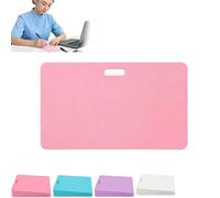Erasable Badge Sticky Notes, Erasable Badge Note, Reusable Silicone Vertical Horizontal Badges Buddy, Lightweight ID Card Badges Reel Notepad for Nurses Doctor (Horizontal-Pink)