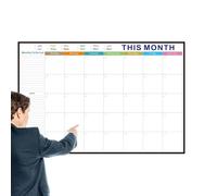 Erasable Calendar Board for Wall No Date Foldable Big Planning Pad
