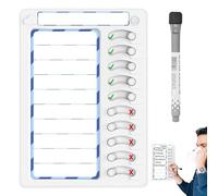 Erasable Chore Chart - Daily Routine Erasable Organizer, Task Checklist | Dry Erase Planning Chart with Marker Holder, Visual Family Schedule for Kids, Study Room Tool, Office Team Management